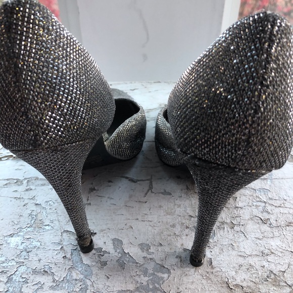 Quipid Heels Size 8 Sparkly Silver - Picture 7 of 10